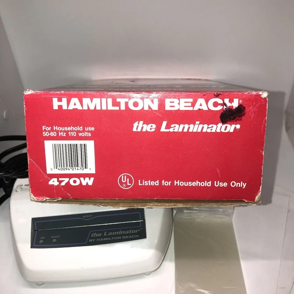 Hamilton Beach 470W The Laminator Tested With 8 Sleeves